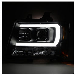 07-14-Chevy-Suburban15002500Tahoe-V2-Projector-Headlights-Blk-Pro-Yd-Csub07v2-Drl-Bk