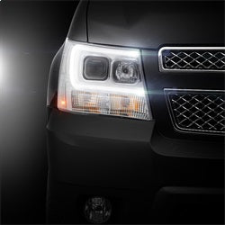 07-14-Chevy-Suburban15002500Tahoe-V2-Projector-Headlights-Chrome-Pro-Yd-Csub07v2-Drl-C