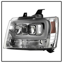 Load image into Gallery viewer, 07-14-Chevy-Suburban15002500Tahoe-V2-Projector-Headlights-Chrome-Pro-Yd-Csub07v2-Drl-C