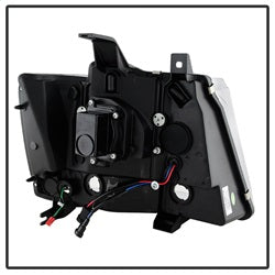 07-14-Chevy-Suburban15002500Tahoe-V2-Projector-Headlights-Smoke-Pro-Yd-Csub07v2-Drl-Sm