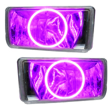 Load image into Gallery viewer, 07-15-Chevrolet-Silverado-Re-Assembled-Led-Halo-Fog-Lights--Pink