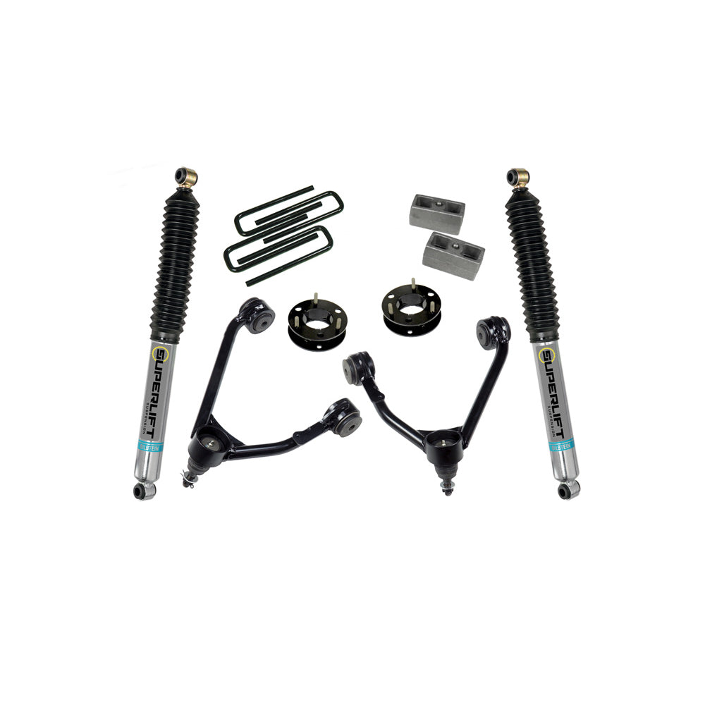 07-16-Chevy-Silv-1500-2Wd-3.5In-Lift-Kit-W-Cast-Steel-Control-Arms--Bilstein-Rear-Shocks