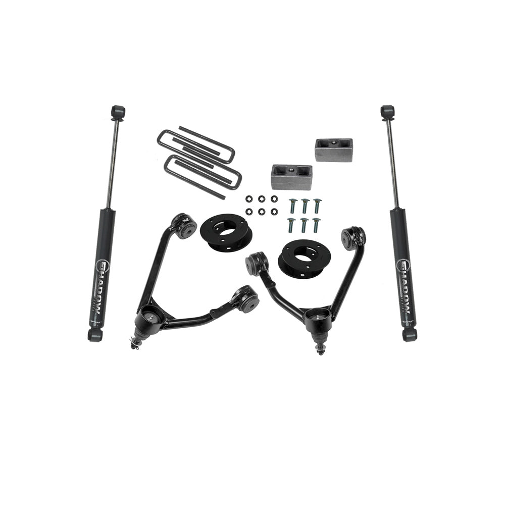 07-16-Chevy-Silv-1500-2Wd-3.5In-Lift-Kit-W-Cast-Steel-Control-Arms--Rear-Shocks