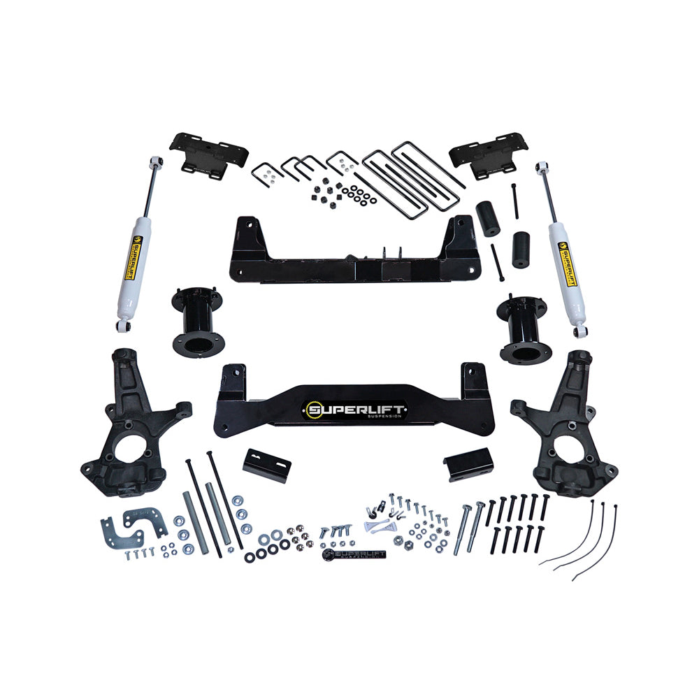 07-16-Chevy-Silv-1500-2Wd-6.5In-Lift-Kit-WCast-Steel-Control-Arms---Rear-Shocks