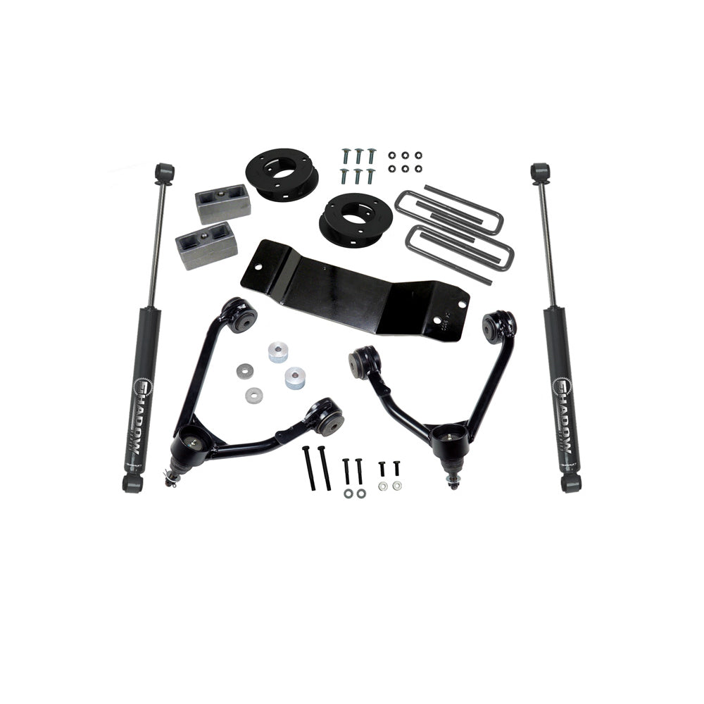 07-16-Chevy-Silv-1500-4Wd-3.5In-Lift-Kit-W-Cast-Steel-Control-Arms--Rear-Shocks