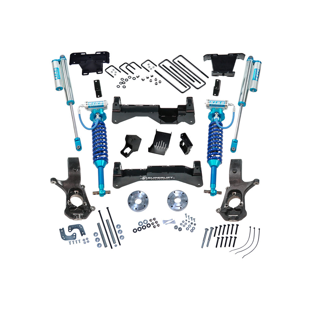 07-16-Chevy-Silv-4Wd-8In-Lift-Kit-W-Oe-Cast-Steel-Control-Arms--King-Coilovers--Shocks