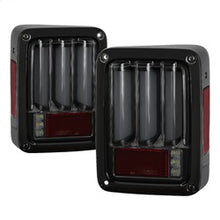 Load image into Gallery viewer, 07-16-Jeep-Wrangler-Verison-2-Light-Bar-Led-Tail-Lights---Smoke-(Alt-Yd-Jwa07v2-Lbled-Bsm)