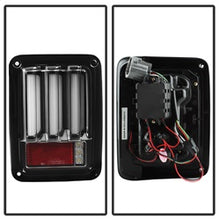 Load image into Gallery viewer, 07-16-Jeep-Wrangler-Version-2-Light-Bar-Led-Tail-Lights---Black-(Alt-Yd-Jwa07v2-Lbled-Bk)