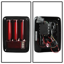 Load image into Gallery viewer, 07-16-Jeep-Wrangler-Version-2-Light-Bar-Led-Tail-Lights---Red-Clear-(Alt-Yd-Jwa07v2-Lbled-Rc)