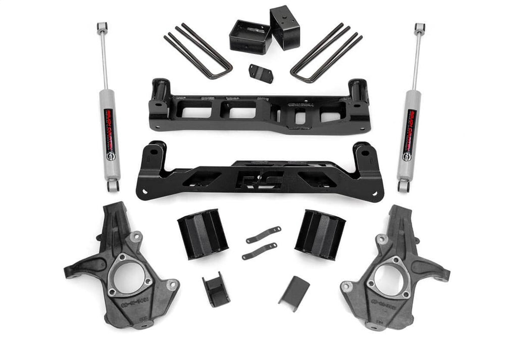 Rough Country 26130 Suspension Lift Kit w/Shocks for Select Chevrolet Silverado 1500, GMC Sierra