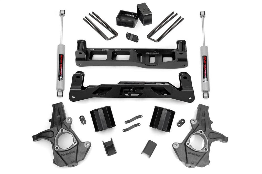 Rough Country 24831 Suspension Lift Kit w/Shocks for Select Chevrolet Silverado 1500, GMC Sierra