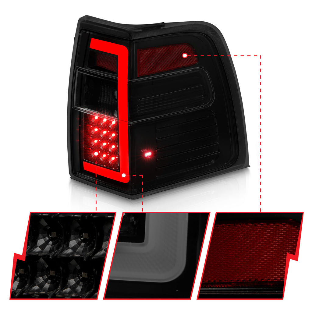 07-17-Ford-Expedition-Led-Taillights-W-Light-Bar-Black-Housing-Smoke-Lens