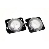 Race Sport RSJ12SLT 07-17 Jeep JK 4W/80LM Front Side Markers w/ Clear Lenses (Pair)