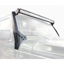 Load image into Gallery viewer, 07-18-Jeep-Wrangler-JkJku-(Ex-Mjve3924Xe)-Windshield-Light-Bar-Mount-Brkt---50In-Sgl-Row