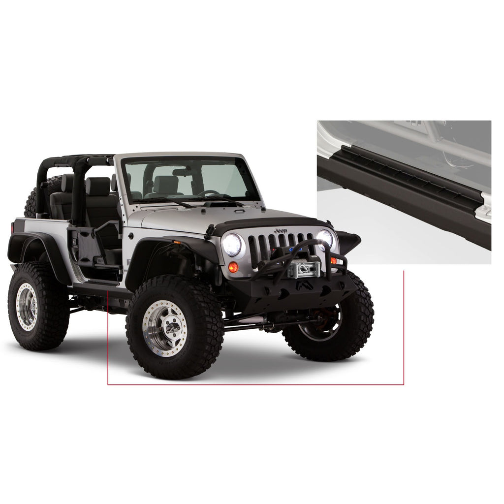 07-18-Jeep-Wrangler-Trail-Armor-Rocker-Panel-And-Sill-Plate-Cover---Black