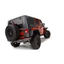 Load image into Gallery viewer, 07-18-Jeep-Wrangler-Unlimited-Flat-Style-Flares-4Pc-4-Door-Sport-Utility-Only---Black