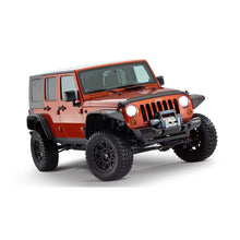 Load image into Gallery viewer, 07-18-Jeep-Wrangler-Unlimited-Flat-Style-Flares-4Pc-4-Door-Sport-Utility-Only---Black