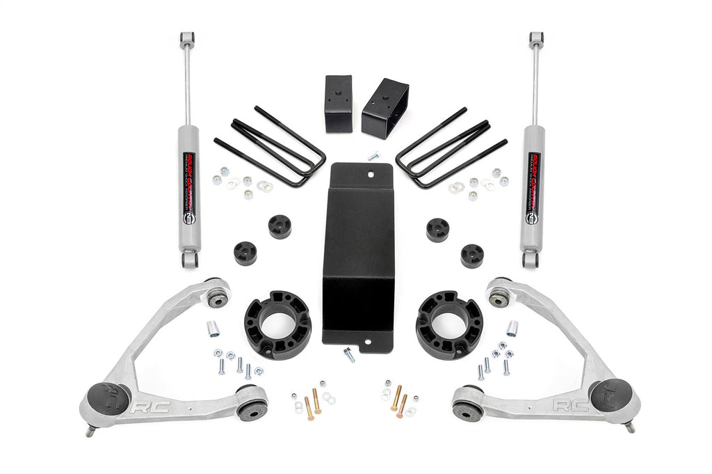 Rough Country 19431A Suspension Lift Kit for Select Chevrolet Silverado 1500, GMC Sierra
