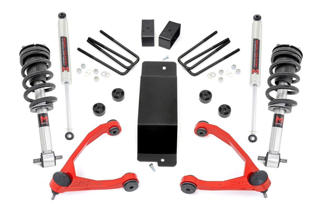 Rough Country 19440RED Suspension Lift Kit w/Shocks for Select Chevrolet Silverado 1500, GMC Sierra