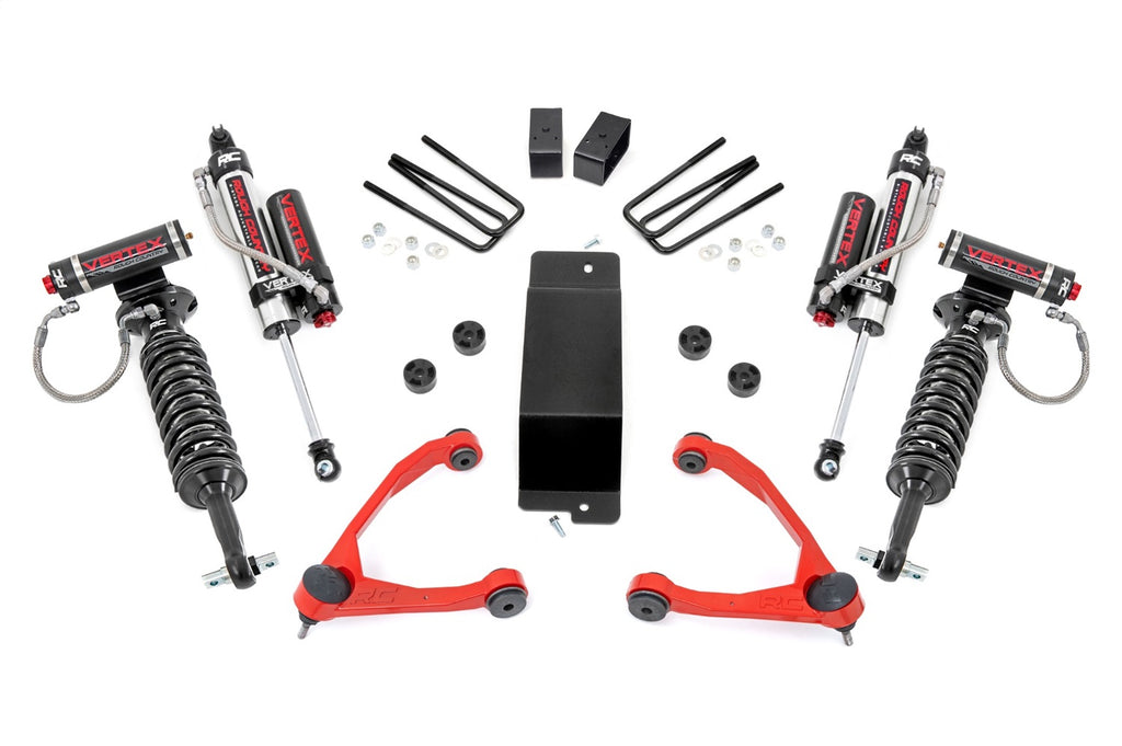 Rough Country 19450RED Suspension Lift Kit w/Shocks for Select Chevrolet Silverado 1500, GMC Sierra