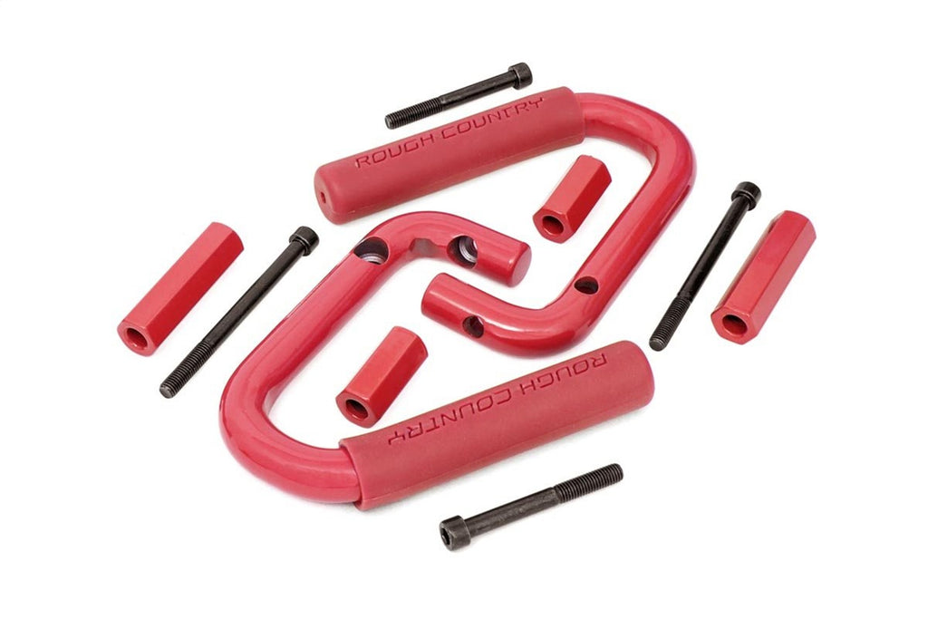 Rough Country 6501RED Grab Handle for Select Jeep Wrangler, Jeep Wrangler JK