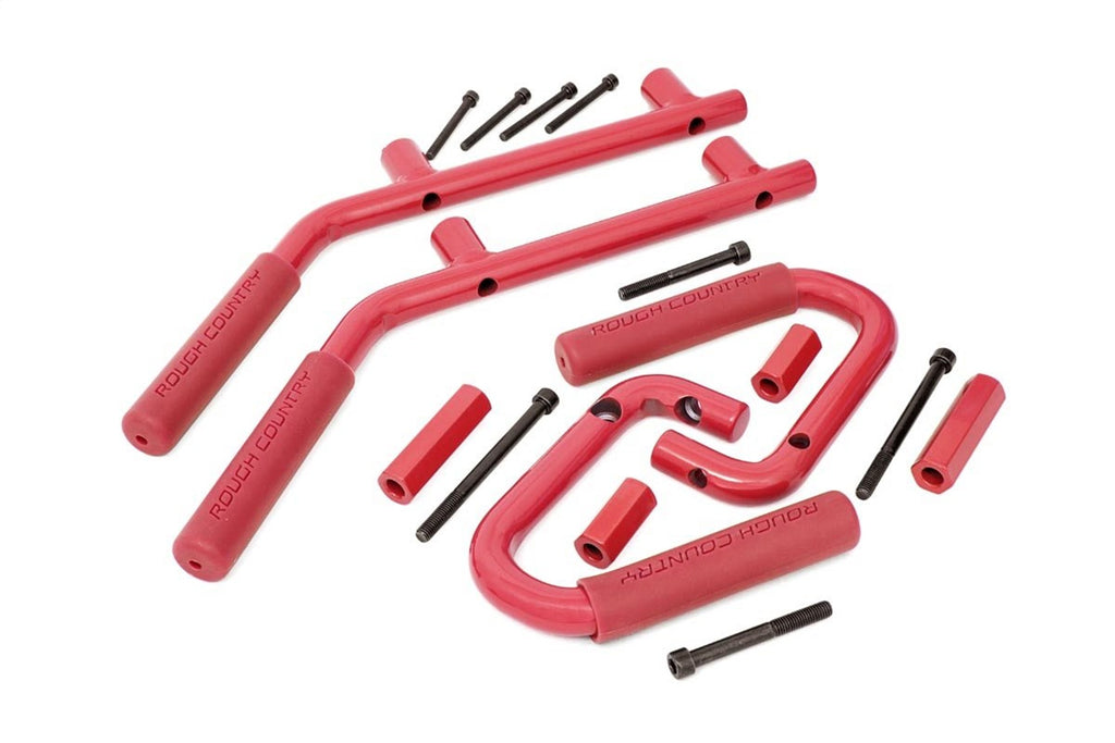 Rough Country 6503RED Grab Handle for Select Jeep Wrangler, Jeep Wrangler JK