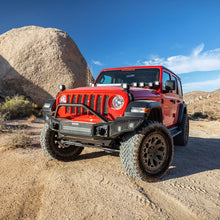 Load image into Gallery viewer, 07-20-Jeep-Wrangler-JlJluJkJkuGladiator-Jt-Rockline-Full-Width-Bumper-W-Overrider