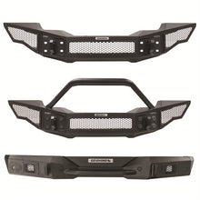 Load image into Gallery viewer, 07-20-Jeep-Wrangler-JlJluJkJkuGladiator-Jt-Rockline-Full-Width-Bumper-W-Overrider