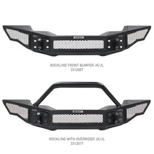 Load image into Gallery viewer, 07-20-Jeep-Wrangler-JlJluJkJkuGladiator-Jt-Rockline-Full-Width-Bumper