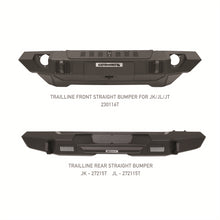 Load image into Gallery viewer, 07-20-Jeep-Wrangler-JlJluJkJkuGladiator-Jt-Trailline-Front-Straight-Bumper
