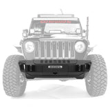 Go Rhino 230111T Trailline Winch Ready Front Stubby Bumper For Jeep