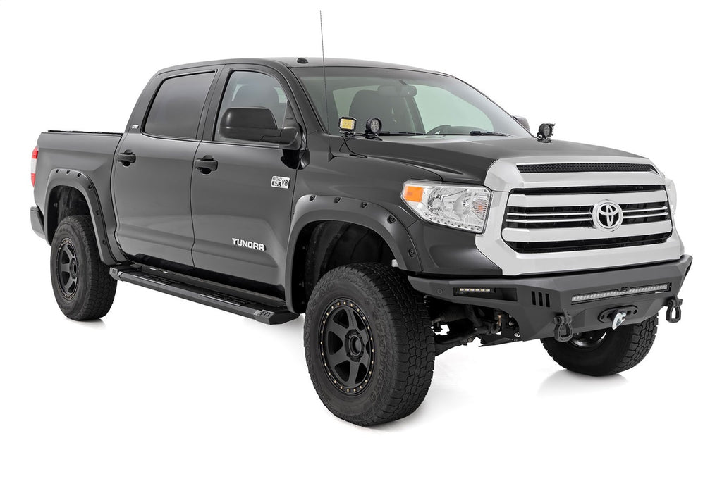 Rough Country SRB071791A HD2 Cab Length Running Boards for Select Toyota Tundra