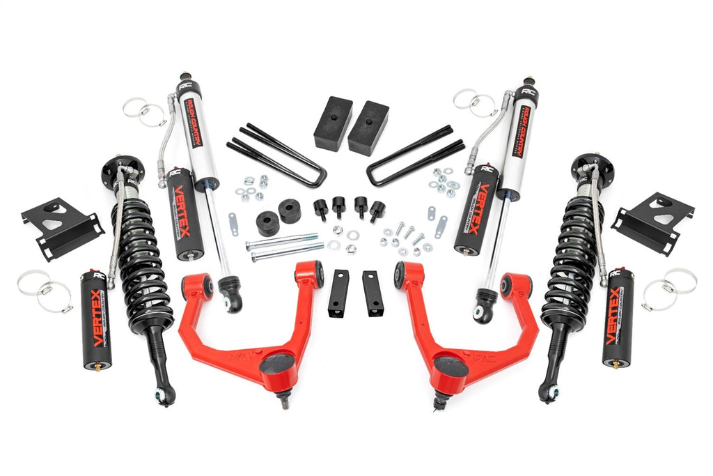 Rough Country 76850RED Suspension Lift Kit w/Shocks for Select Toyota Tundra