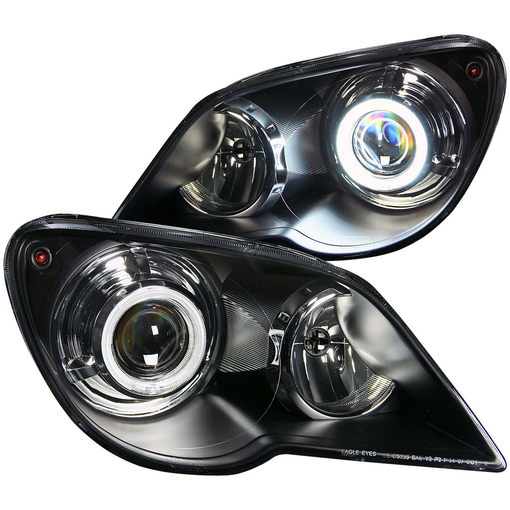0708-Chrysler-Pacifica-Projector-Halo-Black-Clear-(Ccfl)-Headlights