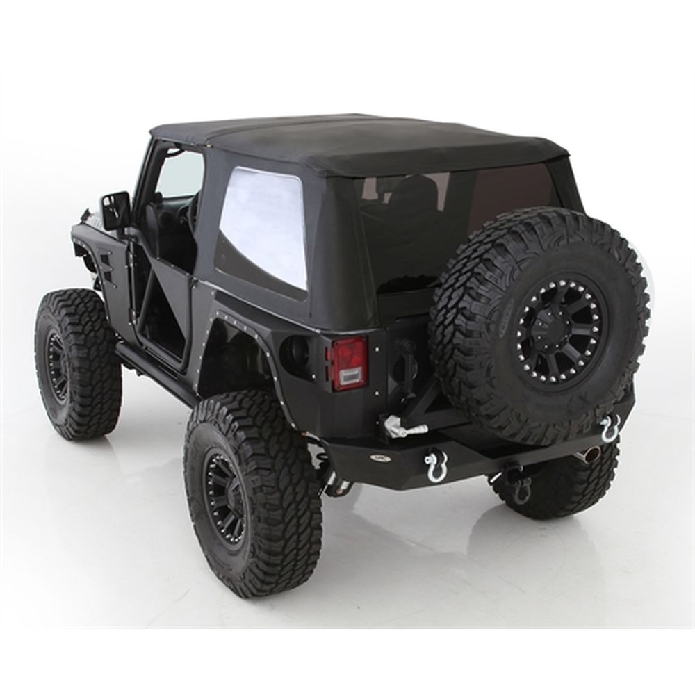 0709-Wrangler-Jk-2Dr-Premium-Canvas-Oem-Replacement-Soft-Top-WTinted-Windows;-Prot3k-Black
