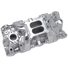 Load image into Gallery viewer, Edelbrock 71011 Performer RPM Small Block Chevy Polished Intake Manifold for Select Avanti II, Buick Century, Buick LeSabre, Buick Regal, Buick Skylark, Checker Aerobus, Checker Deluxe, Checker Marathon, Checker Taxicab, Chevrolet 3B, Chevrolet 3C,