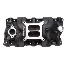 Load image into Gallery viewer, Edelbrock 71013 Performer RPM Small Block Chevy Black Intake Manifold