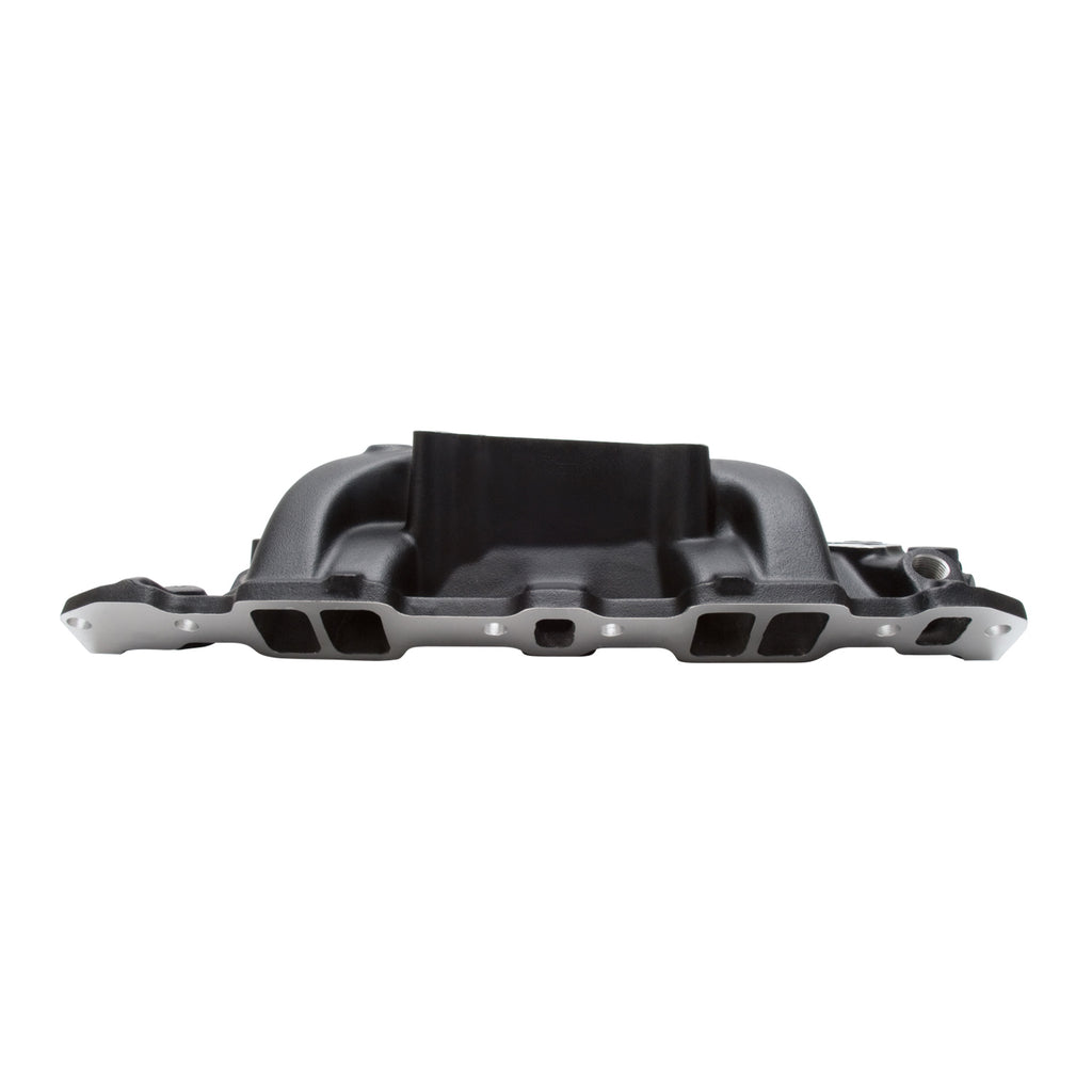 Edelbrock 71013 Performer RPM Small Block Chevy Black Intake Manifold
