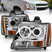 Load image into Gallery viewer, 0713-Avalanche0714-SuburbanTahoe-Headlights-Chrome-Clear-Projector-With-Halos-DrivPass
