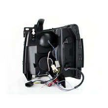 Load image into Gallery viewer, 0713-Sil-15000714-Sil-25003500-Headlights-Proj-WHaloChrome-Clear-WAmber-Reflectors-DrivPass