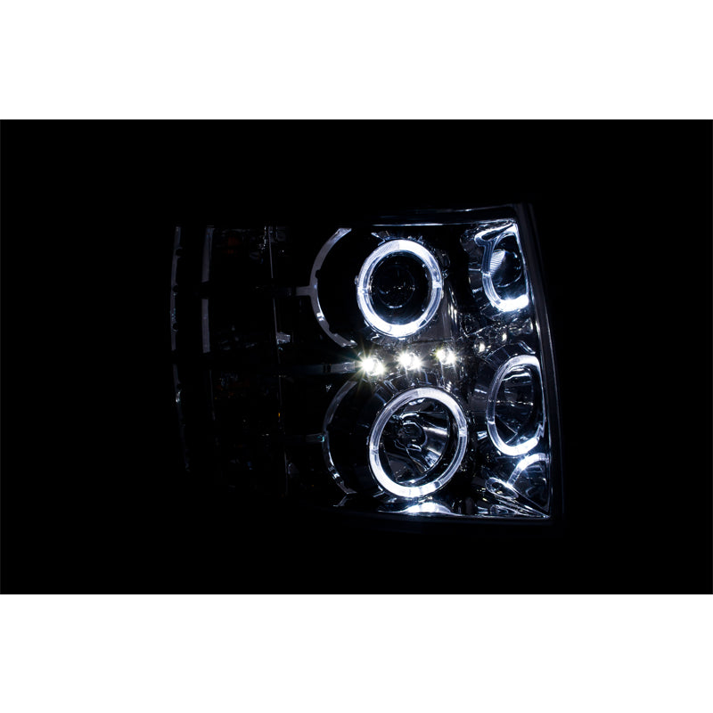 0713-Silverado-15000714-Silverado-25003500-Projector-Chrome-Clear-Headlights-DrivPass