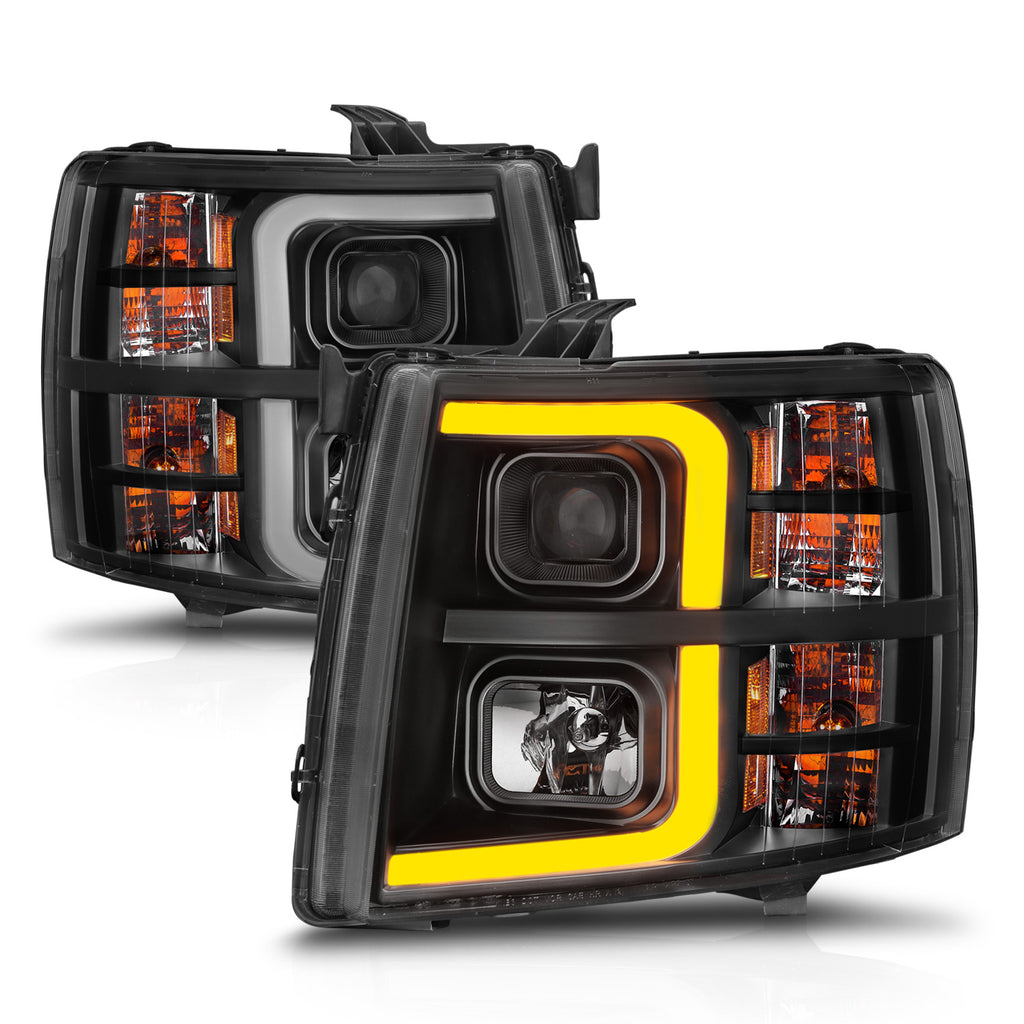 0713-Silverado-1500250035000913-Silverado-1500-Hybrid-Projector-WLight-Bar-Black-Housing