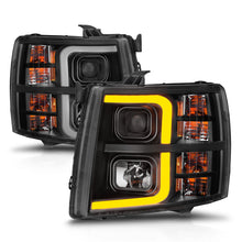 Load image into Gallery viewer, 0713-Silverado-1500250035000913-Silverado-1500-Hybrid-Projector-WLight-Bar-Black-Housing