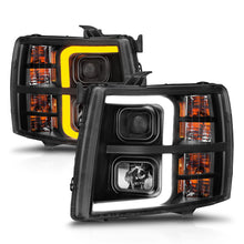 Load image into Gallery viewer, 0713-Silverado-1500250035000913-Silverado-1500-Hybrid-Projector-WLight-Bar-Black-Housing