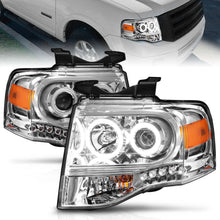 Load image into Gallery viewer, 0714-Expedition-Projector-Headlights-With-Chrome-Housing(Set-Of-2)DrivePass