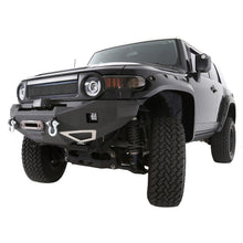 Load image into Gallery viewer, 0714-Fj-Cruiser-M1-Winch-Mount-Front-Bumper-WPair-Of-S4-Spot-And-Flood-Lights
