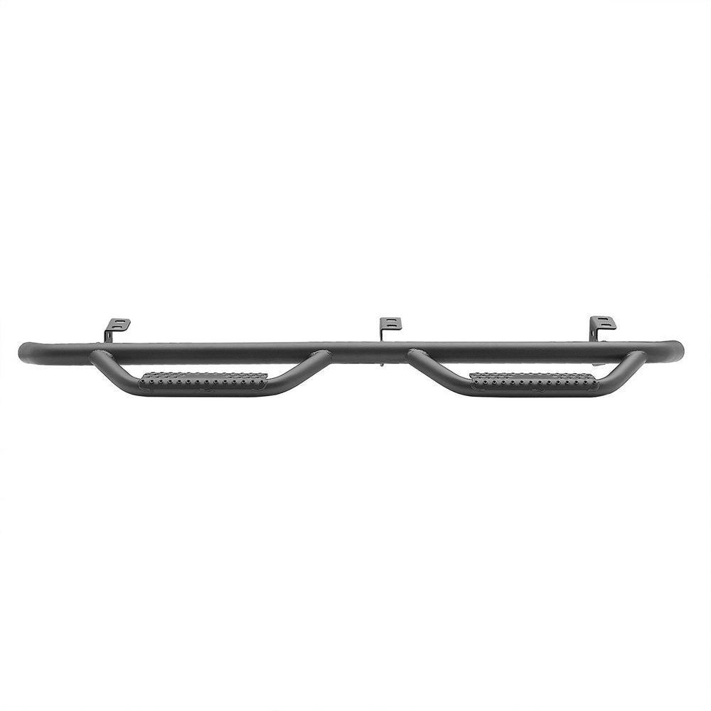 0714-Fj-Cruiser-Wheel-To-Wheel-Nerf-Steps-WCleated-Steps;-Black-Powder-Coat