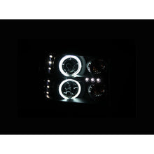 Load image into Gallery viewer, 0714-Sierra-25003500-Projector-Headlights-WHalosblackClear-DrivePass
