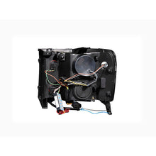 Load image into Gallery viewer, 0714-Sierra-25003500-Projector-Headlights-WHalosblackClear-DrivePass