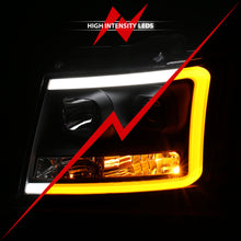 Load image into Gallery viewer, 0714-TahoeSuburbanAvalanche-Projector-Headlights-WPlank-Style-Design-Black-WAmber